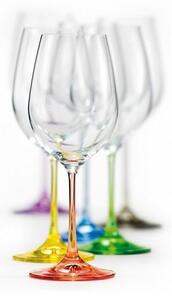 Crystalex set pohárov na biele víno Viola Rainbow 350 ml 6 KS