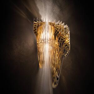 Slamp Aria dizajnérske nástenné svetlo, zlatá
