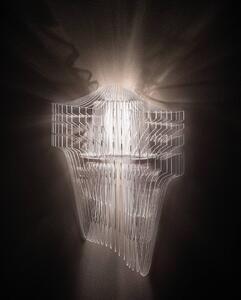 Slamp Aria dizajnérske nástenné svetlo, číra