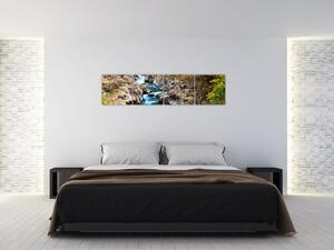 Prúdiaca rieka - obraz (Obraz 160x40cm)