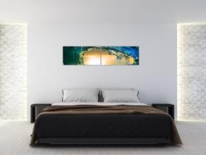 Vlna - moderný obraz (Obraz 160x40cm)