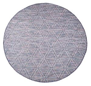 Dekorstudio Šnúrkový okrúhly koberec PALM 3073 - ružovomodrý Priemer koberca: 120cm