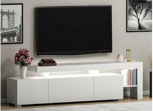 Dizajnový TV stolík Calissa 192 cm biely