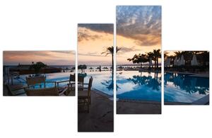 Obraz bazéna v Stredozemí (Obraz 110x70cm)