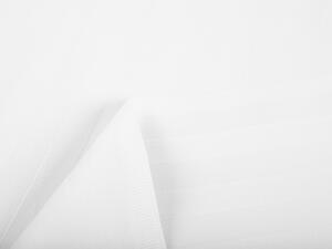 Biante Damaškový oválny obrus Atlas Grádl biele pásiky 22 mm DM-008 120x140 cm