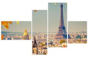 Moderný obraz Paríža - Eiffelova veža (Obraz 110x70cm)