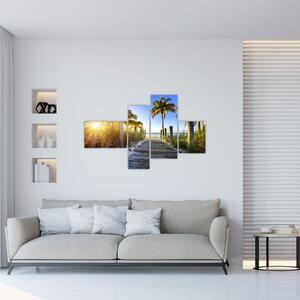 Moderný obraz do bytu - tropický raj (Obraz 110x70cm)