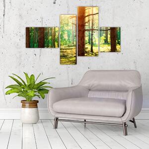 Moderný obraz - les (Obraz 110x70cm)