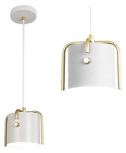 Toolight, stropné svietidlo Elegant White 1xE27 APP935-1CP, biela-zlatá, OSW-03235
