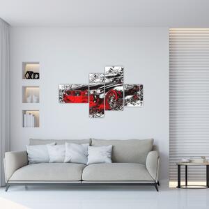 Obraz automobilu - moderný obraz (Obraz 110x70cm)