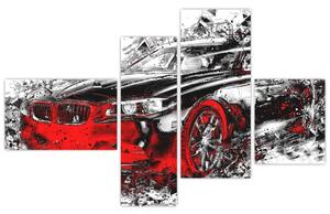 Obraz automobilu - moderný obraz (Obraz 110x70cm)