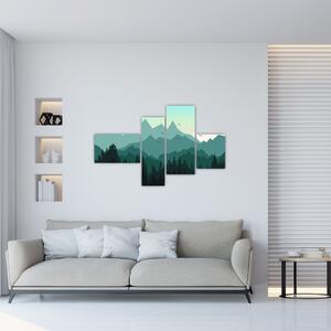 Obraz do obývačky - hory (Obraz 110x70cm)