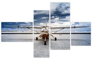 Obraz lietadla pred štartom (Obraz 110x70cm)