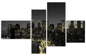 Obraz večerného mesta (Obraz 110x70cm)