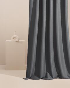 Room99 Záves na terasu AURA na krúžkoch Farba: Krémová/Strieborná, Veľkosť: 180 x 250 cm