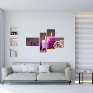 Obraz - Relax, sviečky (Obraz 110x70cm)