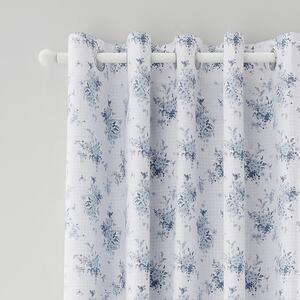 Bielo-modré závesy v súprave 2 ks 168x229 cm Lucia Floral Frill – Catherine Lansfield