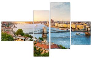 Obraz Budapešť - výhľad na rieku (Obraz 110x70cm)