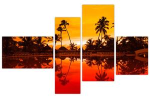 Obraz - tropická krajina (Obraz 110x70cm)