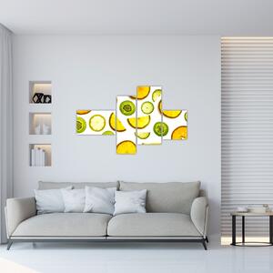 Obraz - pomaranče a kiwi (Obraz 110x70cm)