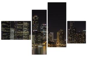 Obraz nočného veľkomesta (Obraz 110x70cm)