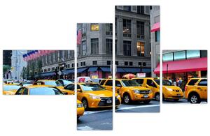 Moderný obraz - žlté taxi (Obraz 110x70cm)