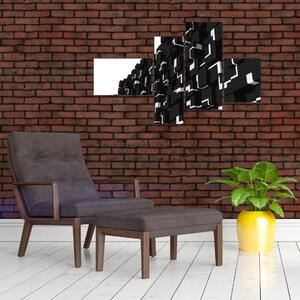 Čierne kocky - obraz na stenu (Obraz 110x70cm)