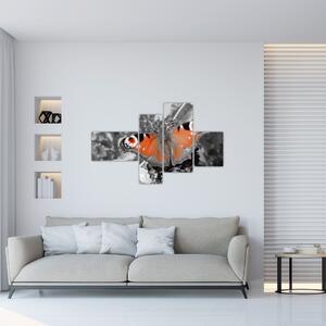 Oranžový motýľ - obraz (Obraz 110x70cm)