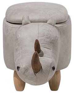 Zvieracia stolička sivá v tvare nosorožca detská izba