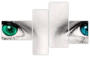 Obraz - detail zelených očí (Obraz 110x70cm)