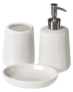 Biela kamenná súprava doplnkov do kúpeľne Moon – Premier Housewares