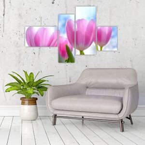 Obraz ružových tulipánov (Obraz 110x70cm)