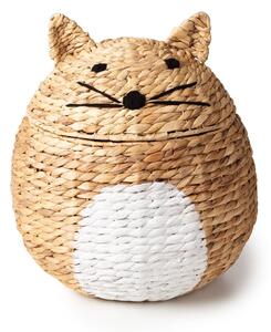 Detský kôš na hračky z vodného hyacintu v prírodnej farbe ø 40x43 cm Cat – Compactor