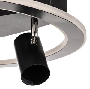 Lindby Berisha stropné LED svetlo, 4-pl., čierna