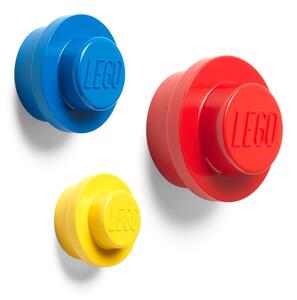 Sada 3 vešiakov na stenu LEGO® Colour