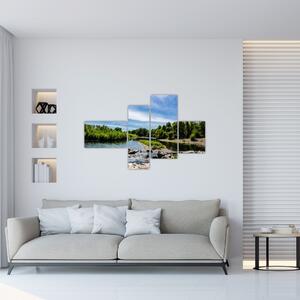 Obraz jazera na stenu (Obraz 110x70cm)