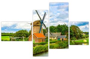 Obraz veterného mlyna (Obraz 110x70cm)