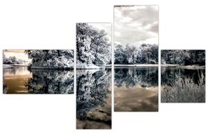 Obraz jazera (Obraz 110x70cm)