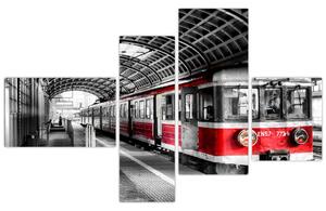 Vlaková stanica - moderný obraz (Obraz 110x70cm)