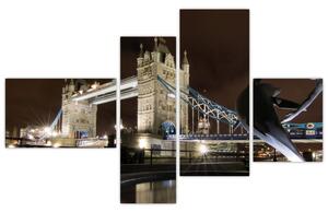Nočný Tower Bridge - obraz (Obraz 110x70cm)