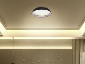 Stropné svietidlo čierne hliníkové oceľové integrované LED svetlo dekoratívne okrúhle svetlo moderný dizajn