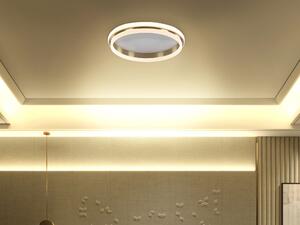 Stropná LED lampa zlatá kovová 64 cm akrylová prstencové tienidlo teplé biele svetlo