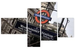 Stanica londýnskeho metra - obraz (Obraz 110x70cm)