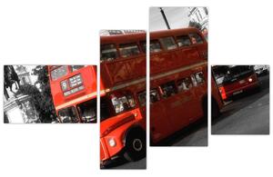 Anglický autobus Double-decker - obraz (Obraz 110x70cm)