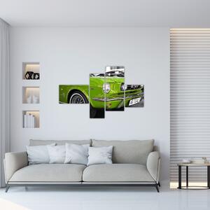 Zelené auto - obraz (Obraz 110x70cm)