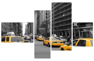 Žlté taxi - obraz (Obraz 110x70cm)