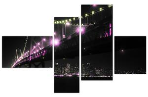 Nočný most - obraz (Obraz 110x70cm)
