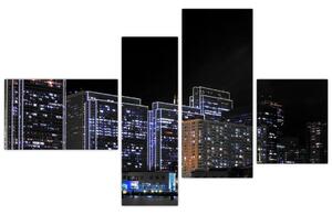 Obraz nočného mesta (Obraz 110x70cm)