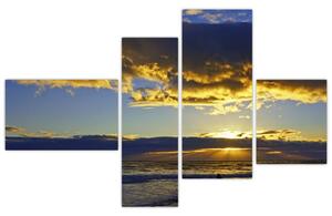 Západ slnka na mori - obraz na stenu (Obraz 110x70cm)