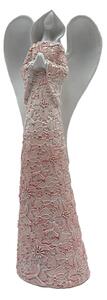 Anjel ružovo-biely 23 cm Prodex JY211060